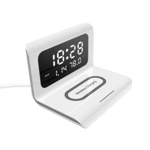 DigitalStation, stație de încărcare cu 4 funcții: ceas cu alarmă, calendar, termometru și încărcare wireless
