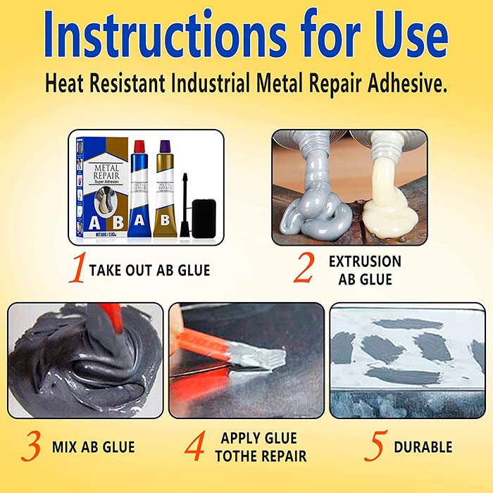GlueStar, adeziv bicomponent pentru sudare la rece și reparații simple (2 tuburi)