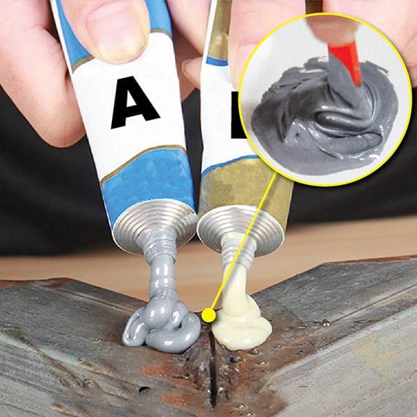 GlueStar, adeziv bicomponent pentru sudare la rece și reparații simple (2 tuburi)
